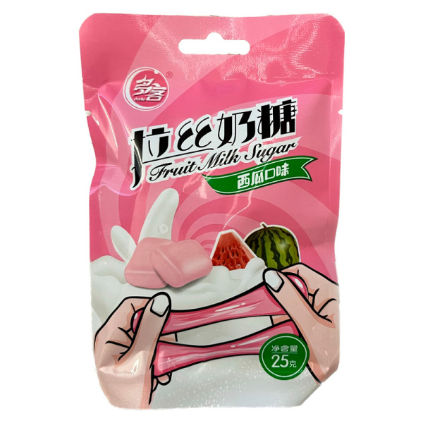 Konfety zhevatelnye Duoke Fruit Milk arbuz 25g