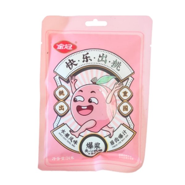 Konfety Golden Crown s nachinkoy persik 24g