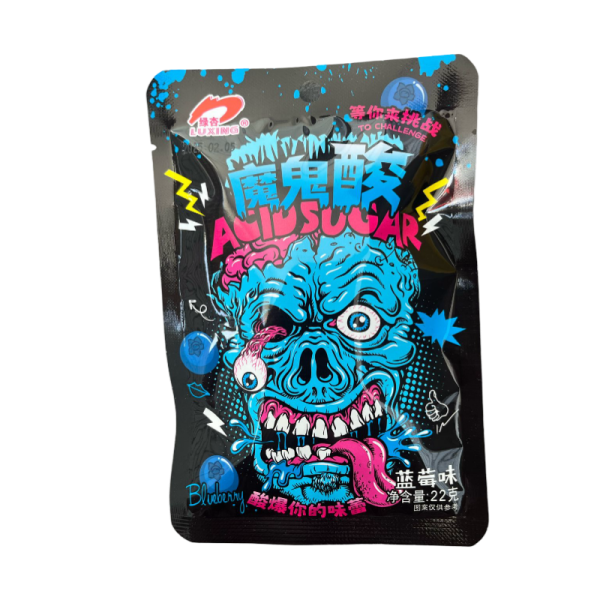 Konfety Luxing Acid Chernika 22g