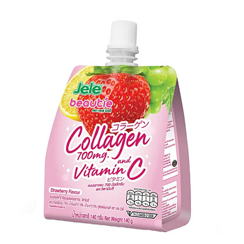 Желе питьевое Jele Beautia со вкусом клубники с коллагеном 140г