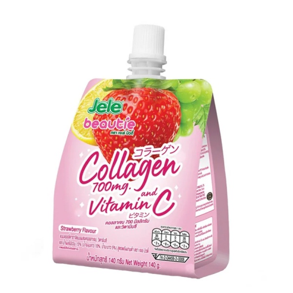 Zhele pitevoe Jele Beautia so vkusom klubniki s kollagenom 140g