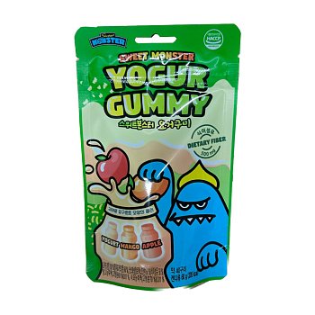 Мармелад Sweet Monster Yogur Gummy йогурт манго яблоко 60г