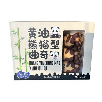 Печенье Simlez песочное с какао Панда 260г