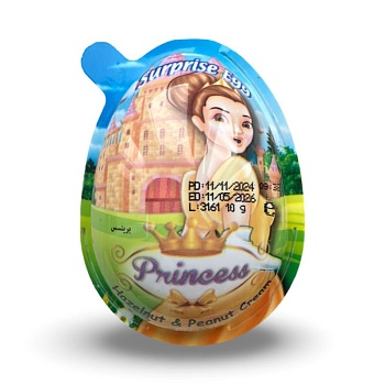 Яйцо Princess с сюрпризом и шоколадным десертом 10г
