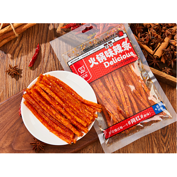 Соевое мясо Shuangjiao Celebrity Острые палочки 102г