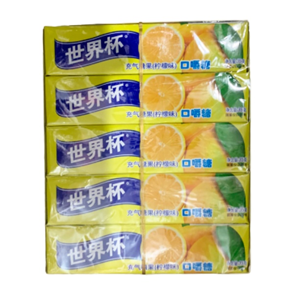 Konfety zhevatelnye World Cup Limon 35g