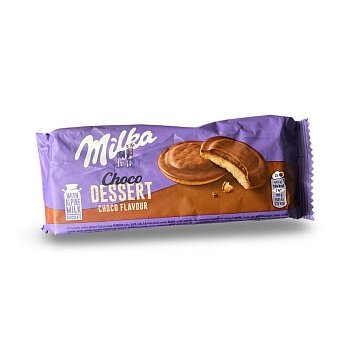 Печенье бисквитное Milka Шоколадный мусс в молочном шоколаде 128г