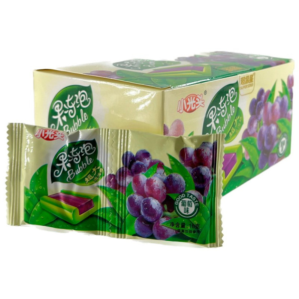 Zhevatelnaya rezinka Small Bald so vkusom vinograda 16g