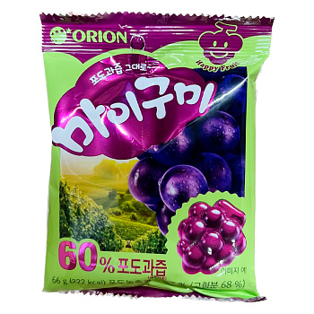 Мармелад Orion со вкусом винограда 66г