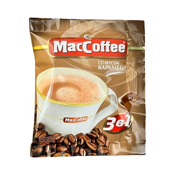 Кофе Maccoffe со вкусом карамели 3 в 1 18г