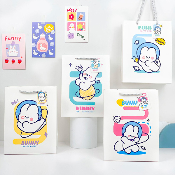 Paket podarochnyy Yokee Bunny 24*18,5sm