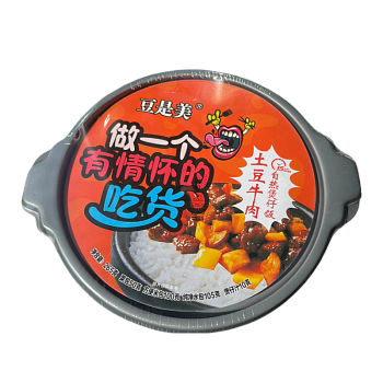 Рис Dou Shi Mei самонагревающийся со вкусом говядины с картофелем 265г