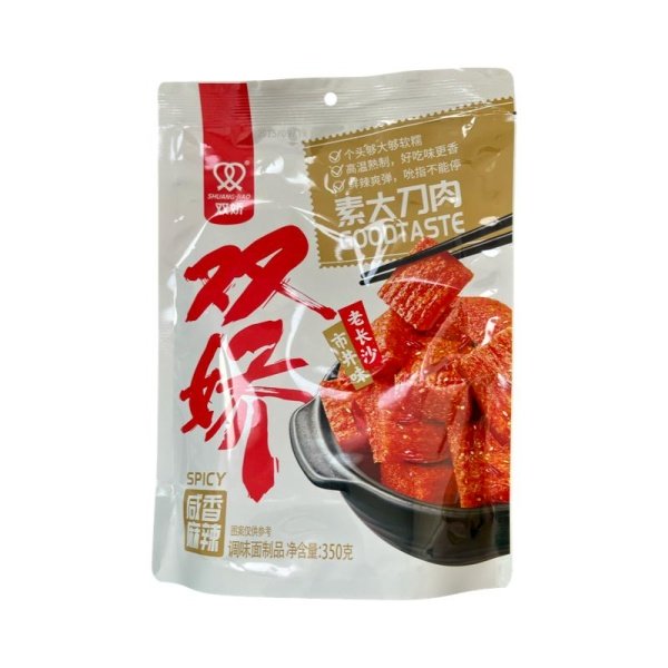 Soevoe myaso Shuangjiao Good Taste so vkusom ostroy svininy 350g