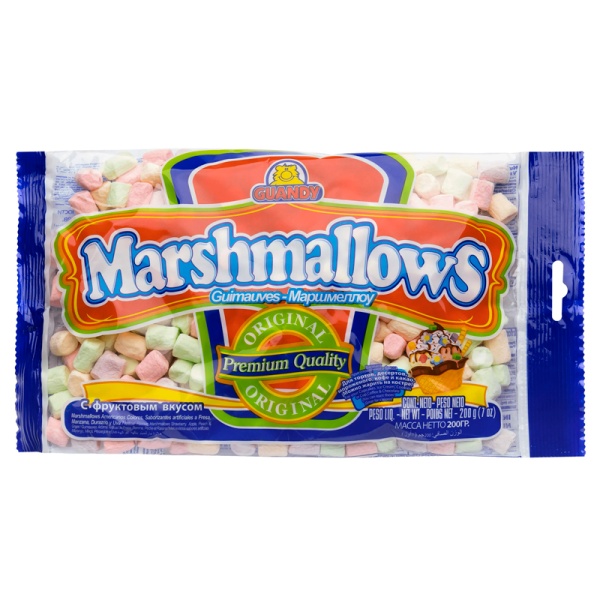 Marshmellou Guandy Guandi Mini tsvetnoy fruktovyy 200g