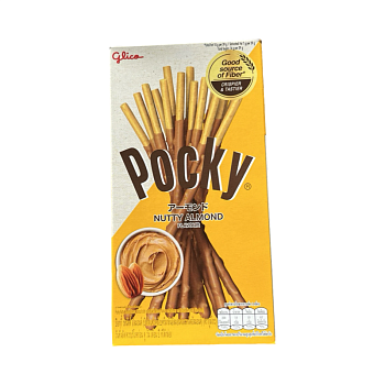 Печенье Pocky Бисквитные палочки с орехово-миндальной глазурью  39г