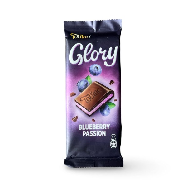 Shokolad Todino Glory molochnyy yogurt-chernika 75g
