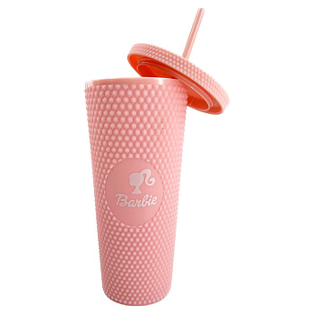 Стакан Yokee Barbie нежно розовый 700мл
