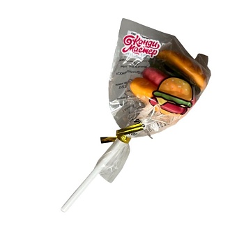 Мармелад Канди Мастер Mr.Бургер на палочке 18г