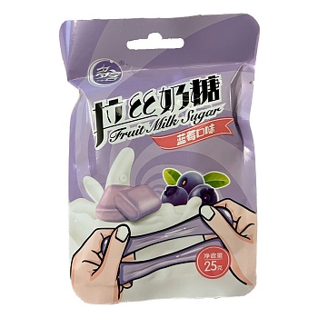 Конфеты жевательные Duoke Fruit Milk черника 25г