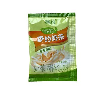 Чай молочный растворимый Xiangyue со вкусом дыни 22г