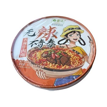 Лапша LeiQia со вкусом тушеной говядины 97г