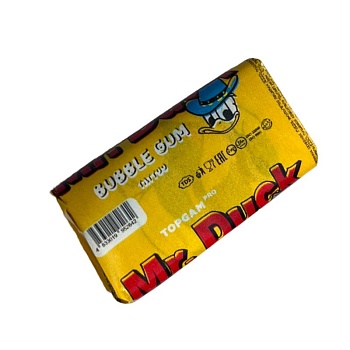 Жевательная резинка Mr.Duck с татуировкой Апельсин 3,5г