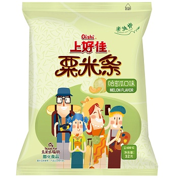 Кукурузные палочки Oishi Noodles со вкусом дыни 32г