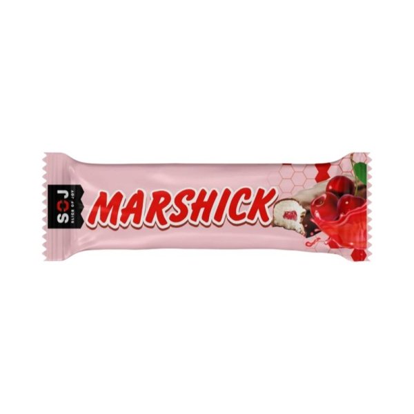 Proteinovyy batonchik Marshick vishnya v molochnom shokolade 30g