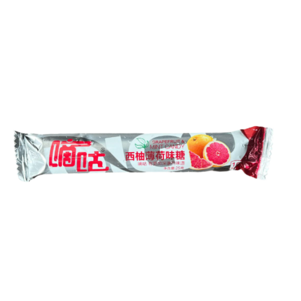 Konfety Delicious Taste myatnye so vkusom greypfruta 25g