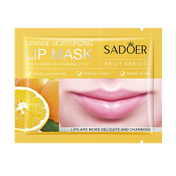 Патчи Sadoer для губ увлажняющие с апельсином 8г