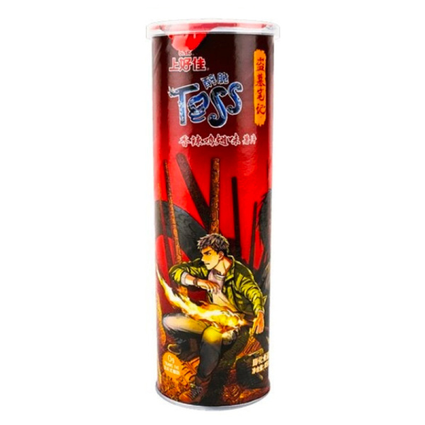 Chipsy Oishi Toss s ostrymi kurinymi krylyshkami 85g