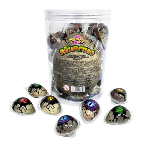 Zhevatelnaya rezinka Dzham Bura Yaytseglaz s kisloy pudroy 10g