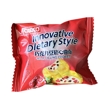 Печенье OCOCO со вкусом клюквы и молока 14г