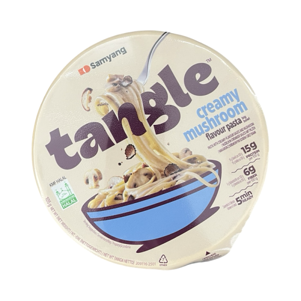 Pasta Tangle so slivochnym sousom i gribami v chashke 105g