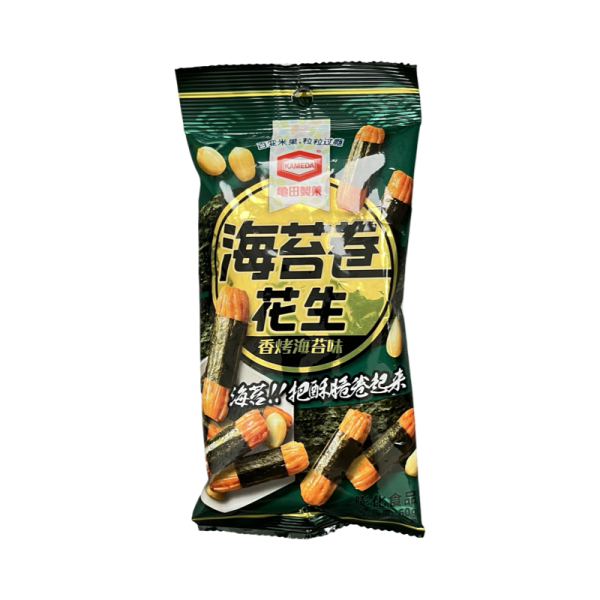 Smes snekov Kameda arakhis, risovyy roll s vodoroslyami 60g