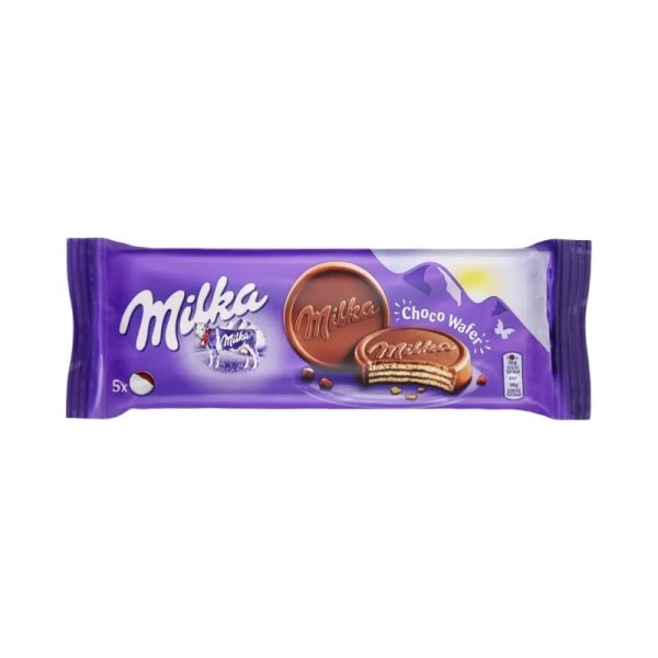 Vafli Milka s nachinkoy kakao pokrytye molochnym shokoladom 150g