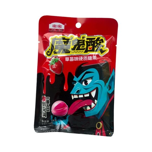 Konfety He He Monstry kislye 24g