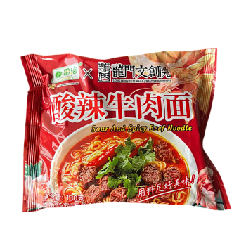 Лапша LeiQia Дракон со вкусом говядины в кисло-сладком соусе 130г