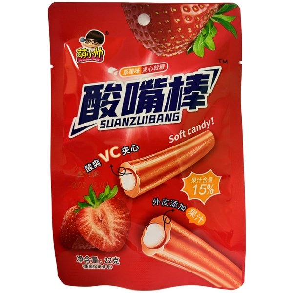 Konfety zhevatelnye Meng Xiao Shuai Suanzuibang Klubnika 22g