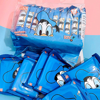 Салфетки влажные Snax Donald Duck 