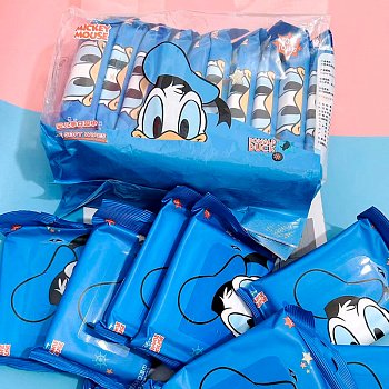 Салфетки влажные Snax Donald Duck 