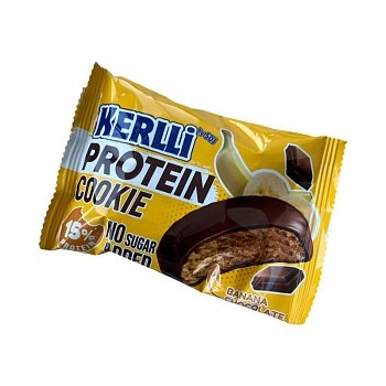 Печенье протеиновое Kerlli с бананом без добавления сахара 45г