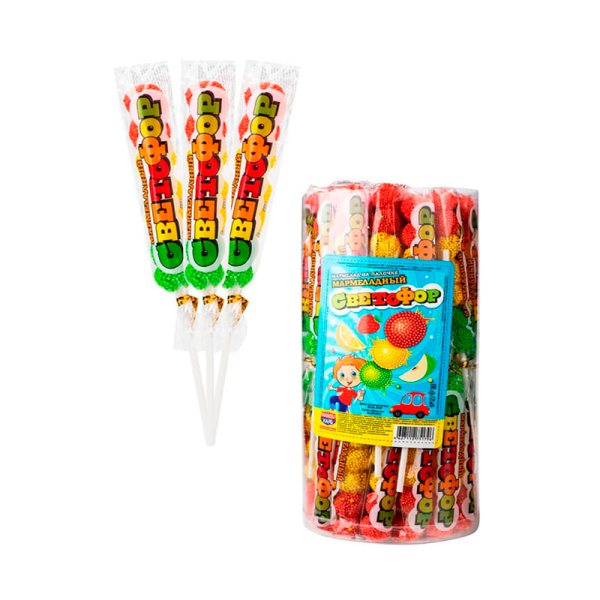 Marmelad Kandi Master Svetofor na palochke 18g