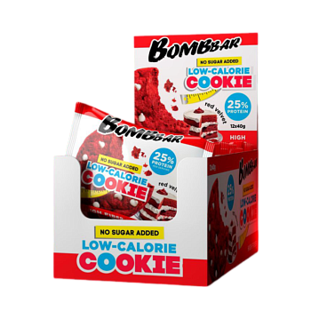 Печенье Bombbar со вкусом Красного бархата 40г