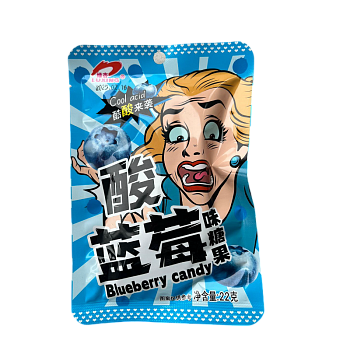 Конфеты Luxing Cool Acid Черника 22г