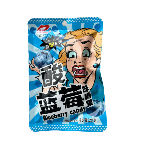 Konfety Luxing Cool Acid Chernika 22g