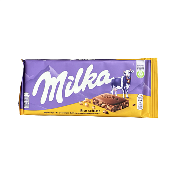 Шоколад Milka с хрустящим рисом 100г