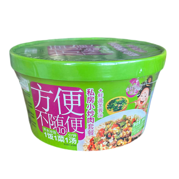 Рис LeiQia со вкусом жаренной свинины 204г