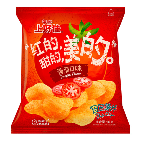 Chipsy Oishi Barbekyu Tomatnye 12g