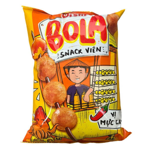 Chipsy Oishi so vkusom pryanogo kalmara 68g